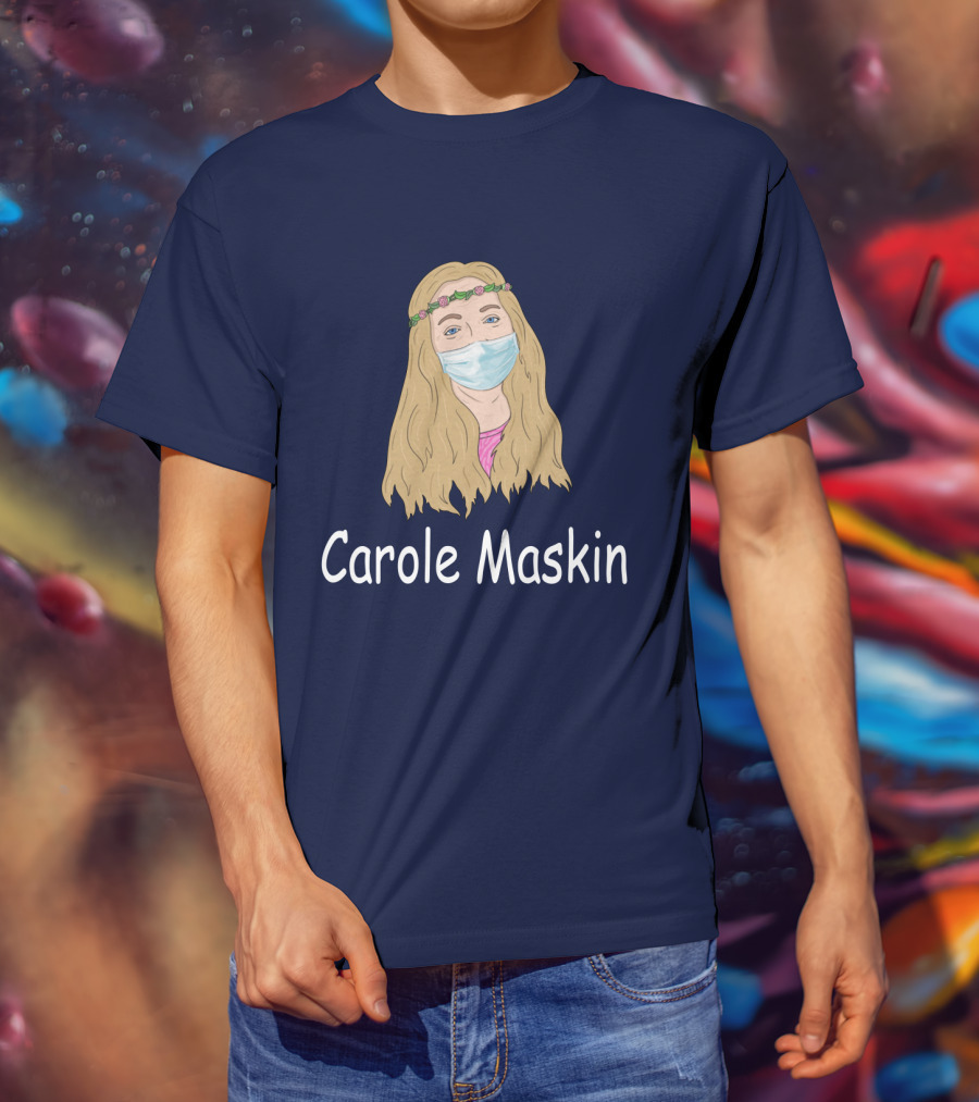 Carole Maskin Face Mask Floral Headband T-Shirt
