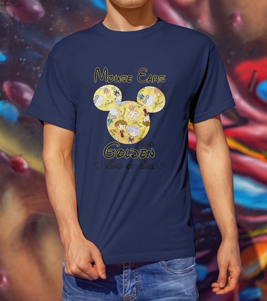 Mouse Ears And Golden Kind Of Girl Friends Mouse Ears T-Shirt