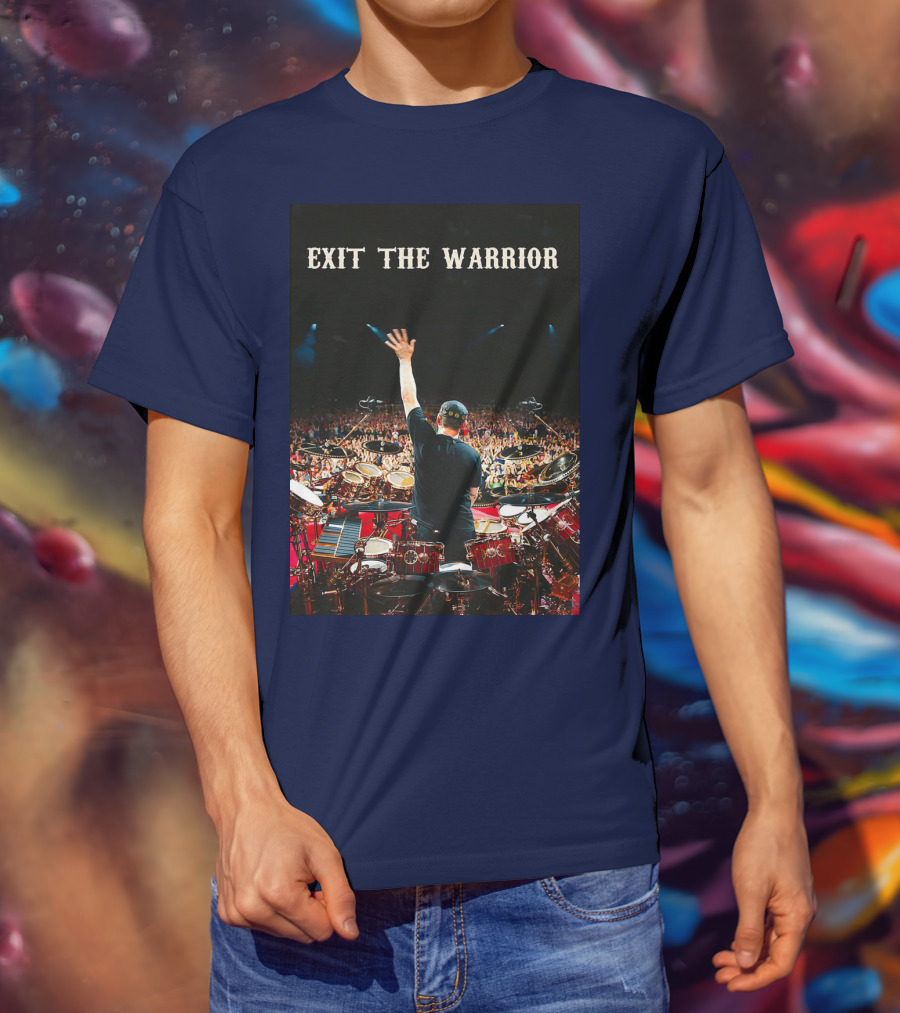 Exit The Warrior Neil Peart Drumming Performance Live Concert T-Shirt