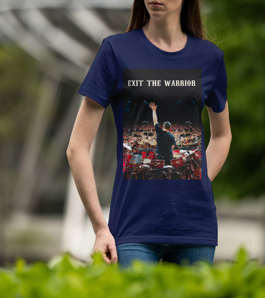 Exit The Warrior Neil Peart Drumming Performance Live Concert T-Shirt