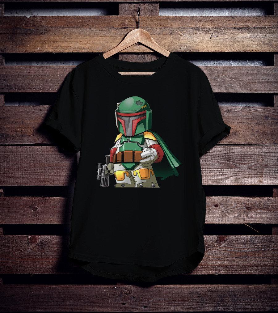 Chibi Bounty Hunter Boba Fett Star Wars Character T-Shirt
