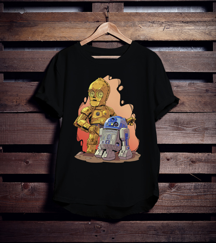 Chibi Star Wars C3PO R2-D2 Duo T-Shirt