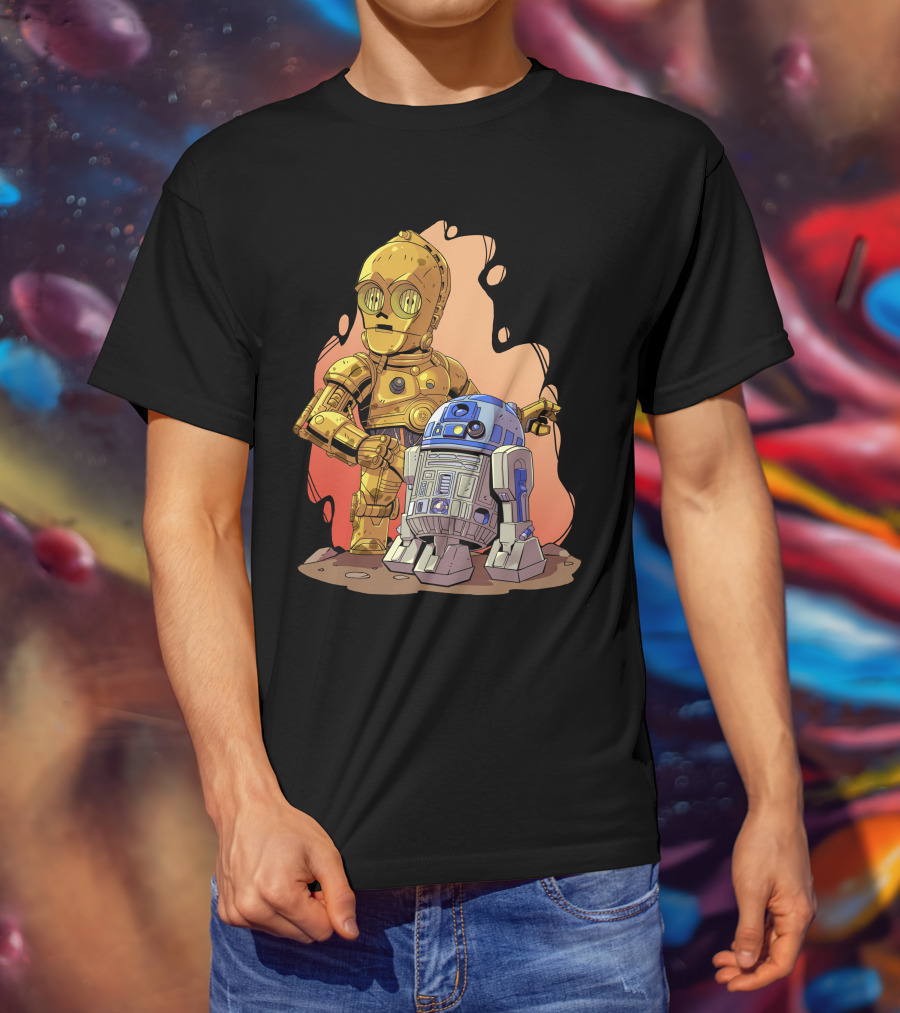 Chibi Star Wars C3PO R2-D2 Duo T-Shirt