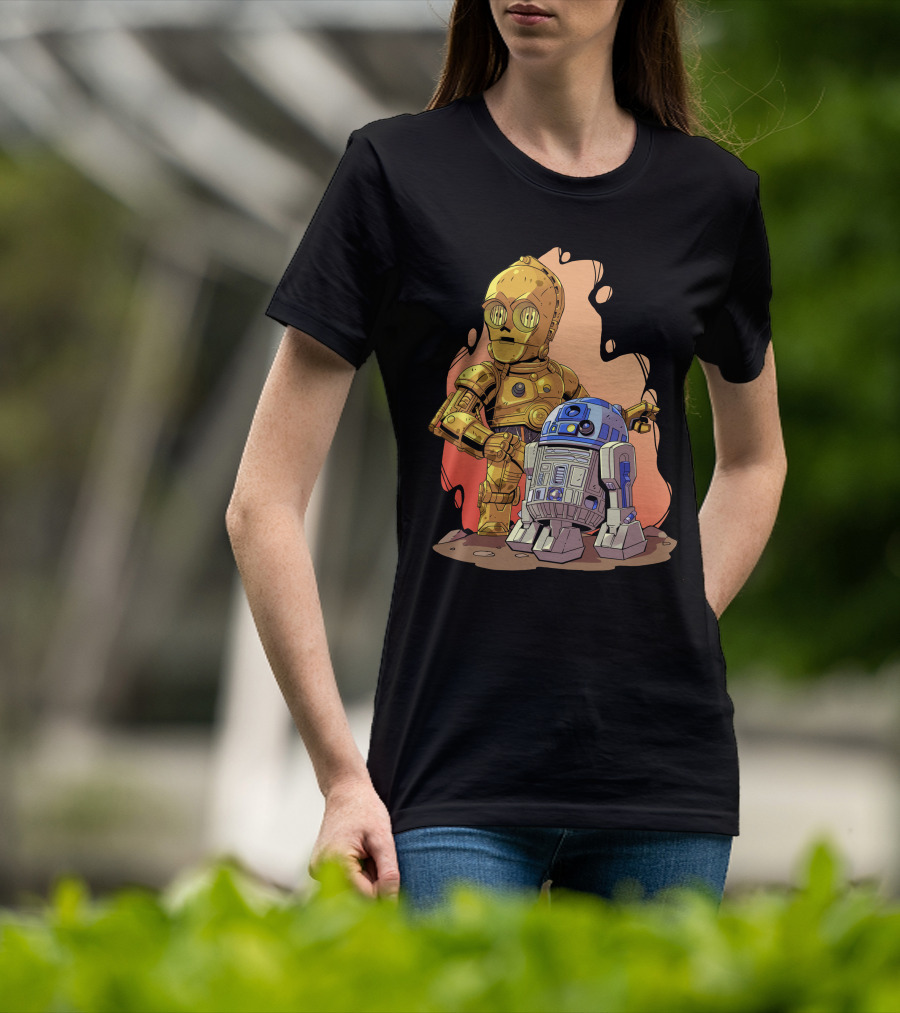 Chibi Star Wars C3PO R2-D2 Duo T-Shirt