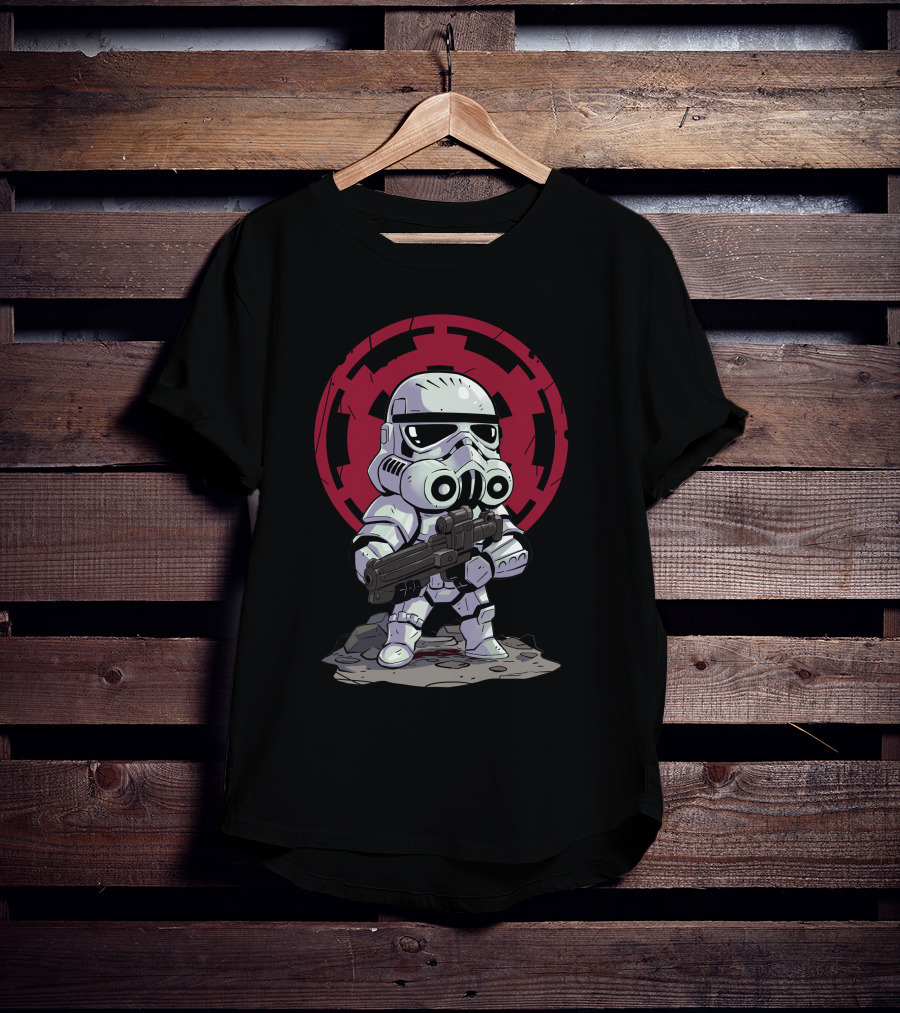 Chibi Stormtrooper Star Wars Imperial Emblem T-Shirt