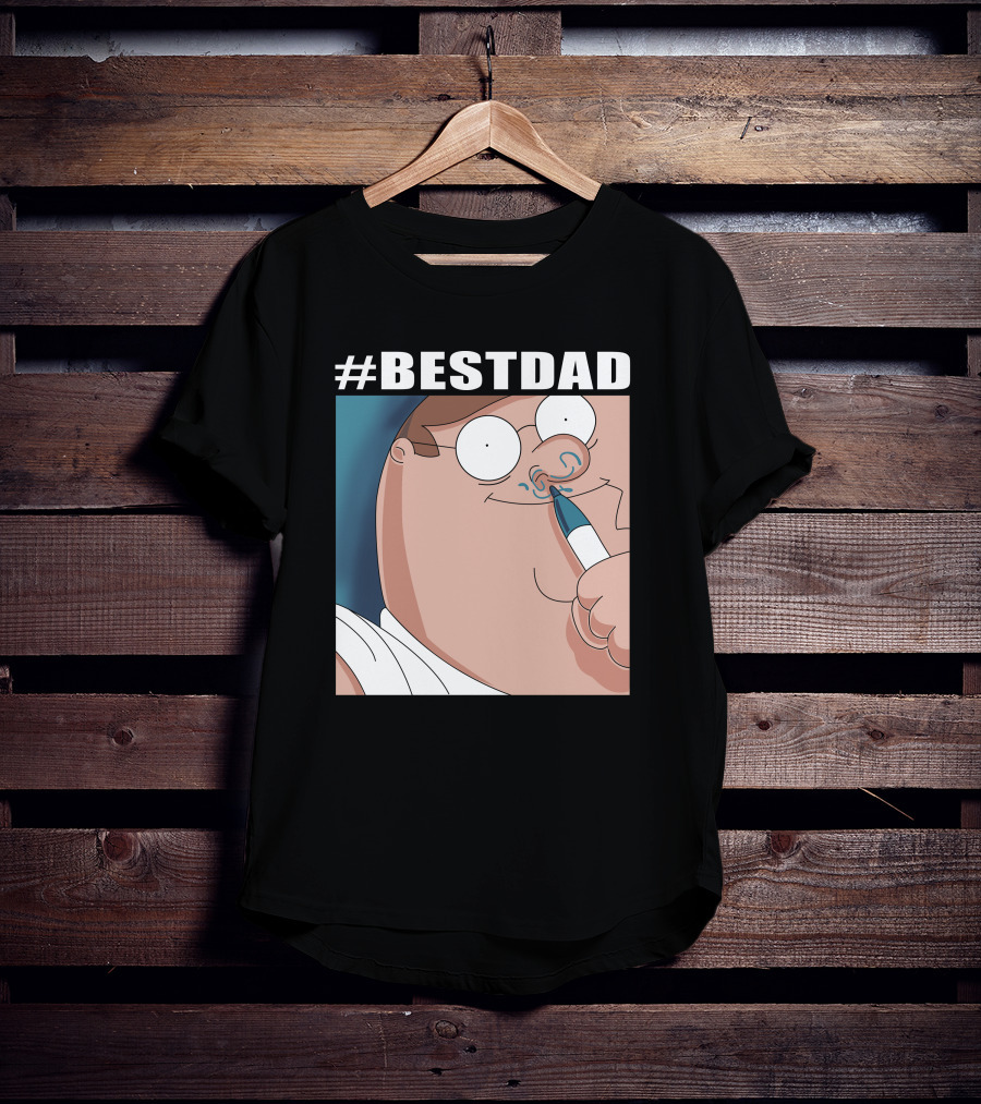 BESTDAD Family Guy Iconic Character Nose Drawing T-Shirt