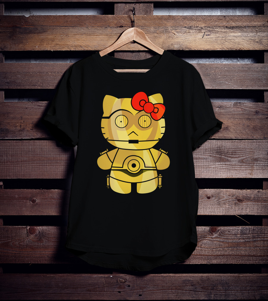 Hello Kitty C3PO Mashup Star Wars T-Shirt