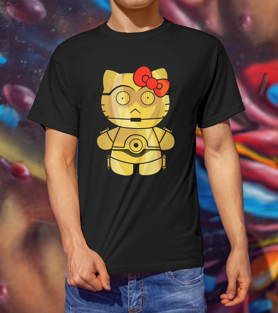 Hello Kitty C3PO Mashup Star Wars T-Shirt