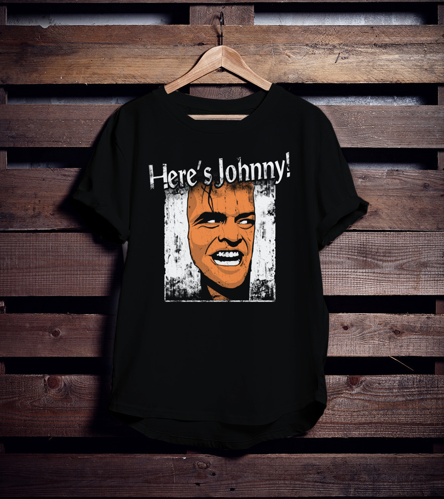 Here's Johnny The Shining Iconic Horror Movie Scene T-Shirt