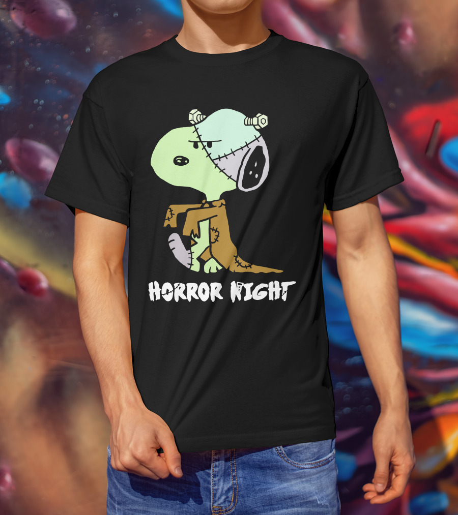 Horror Night Frankenstein Snoopy T-Shirt