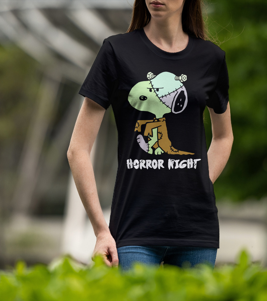 Horror Night Frankenstein Snoopy T-Shirt
