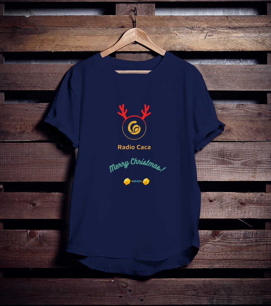 Radio Caca Merry Christmas Antlers T-Shirt