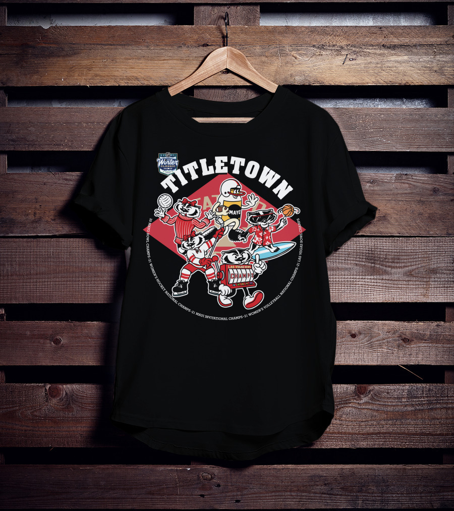 Winter Wonders Titletown Champs Fun Festival Sports T-Shirt