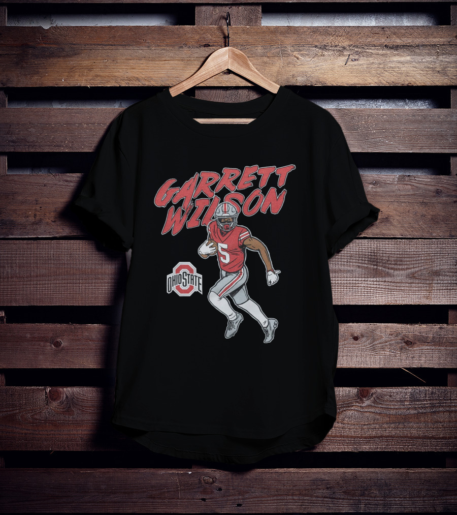Garrett Wilson Ohio State Buckeyes Football Player Number 5 T-Shirt