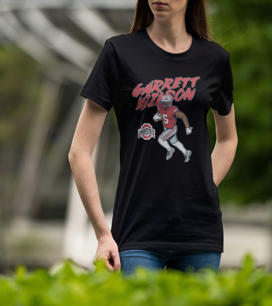 Garrett Wilson Ohio State Buckeyes Football Player Number 5 T-Shirt