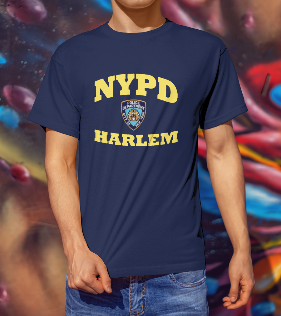 NYPD Police Department City Of New York Harlem T-Shirt