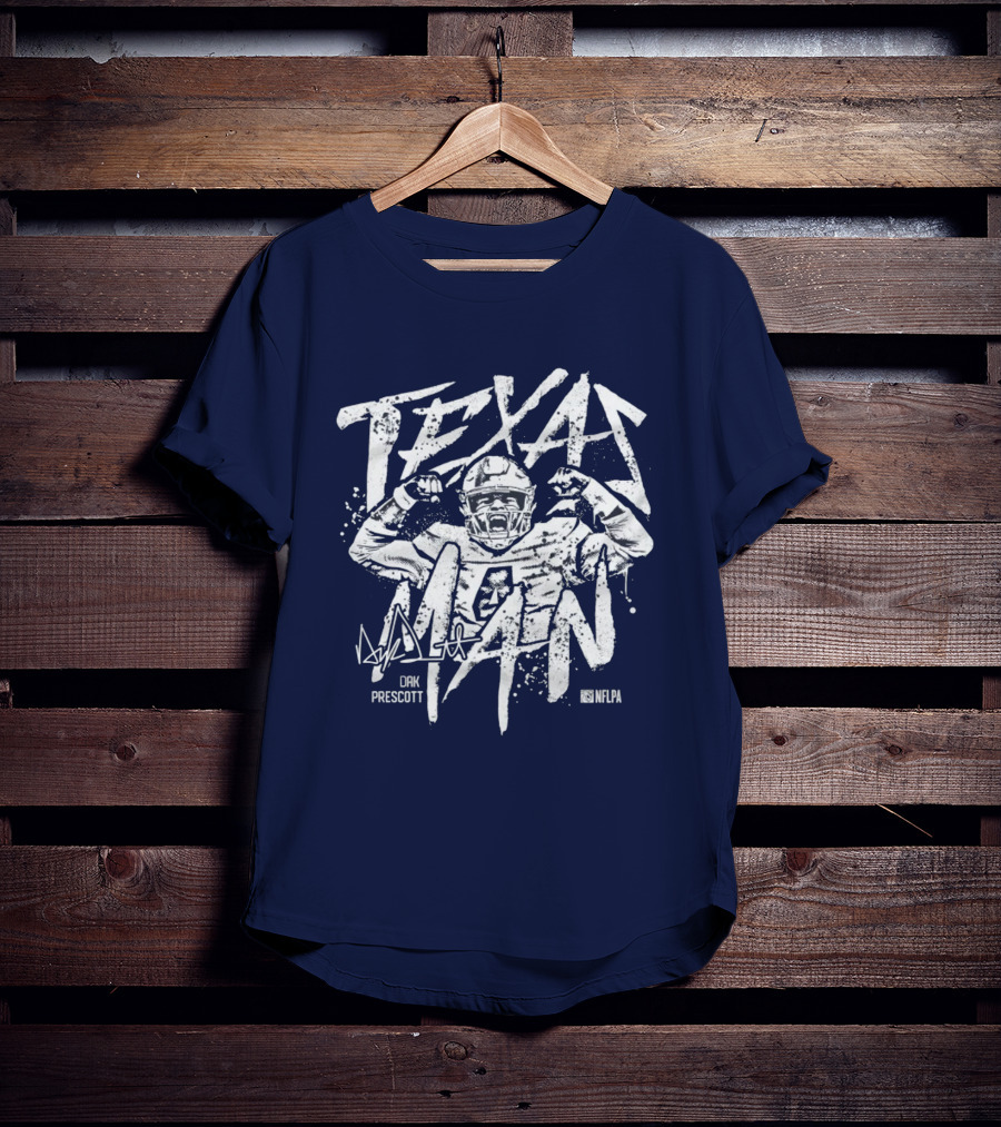 Texas Man Dak Prescott NFLPA T-Shirt