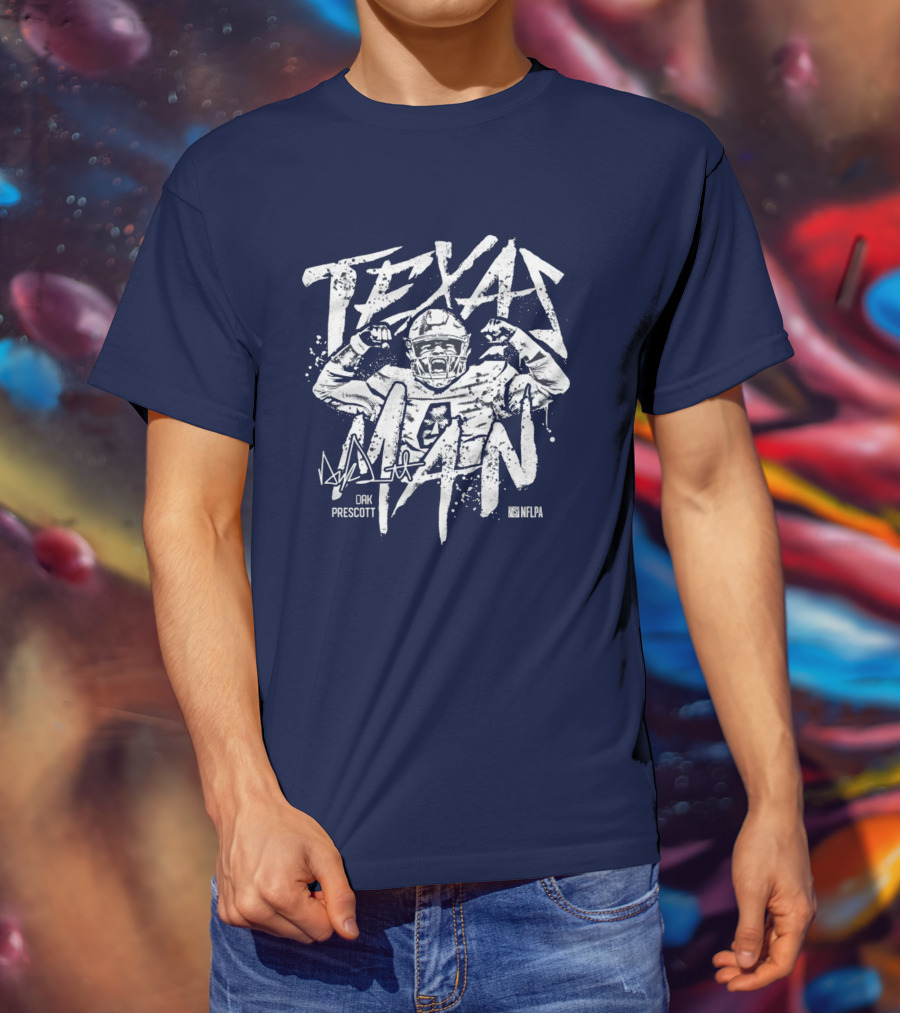 Texas Man Dak Prescott NFLPA T-Shirt