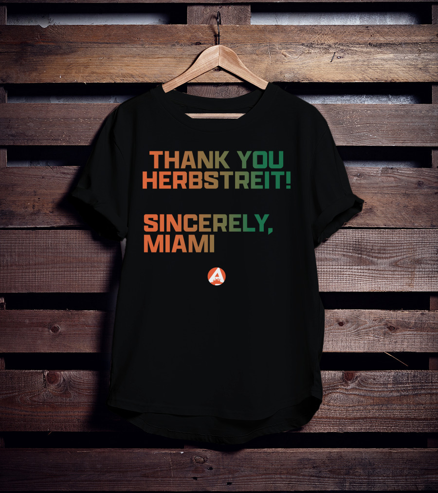 Thank You Herbstreit Sincerely Miami T-Shirt