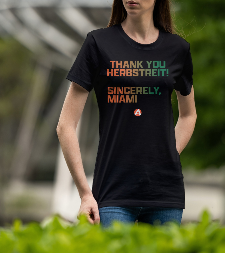 Thank You Herbstreit Sincerely Miami T-Shirt