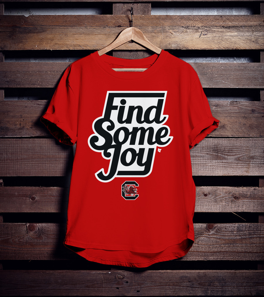 Find Some Joy South Carolina Mike Uva Gamecocks T-Shirt