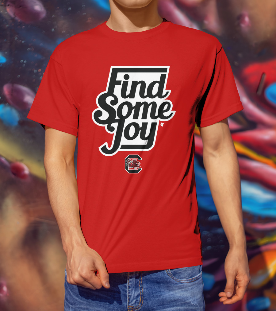 Find Some Joy South Carolina Mike Uva Gamecocks T-Shirt