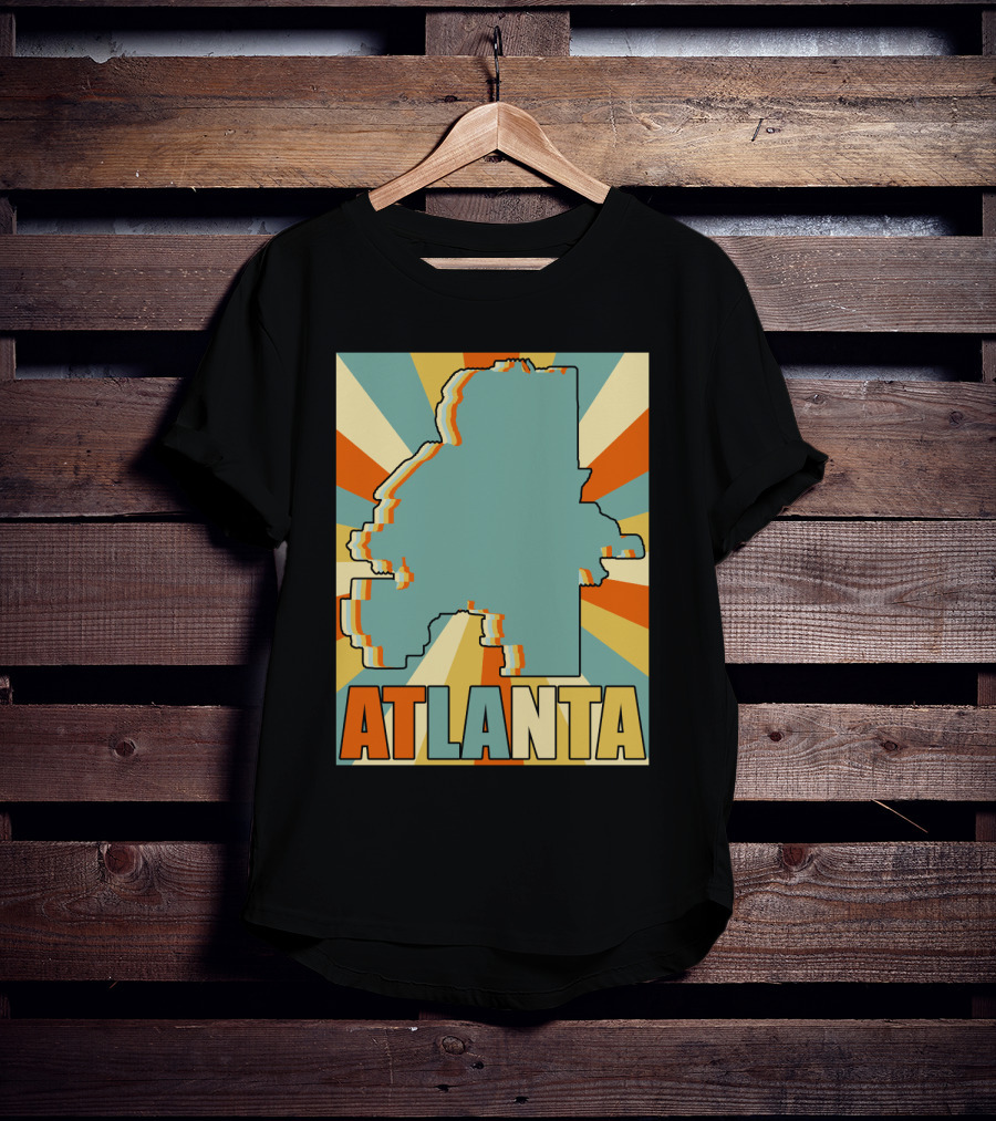 ATLANTA Retro Map T-Shirt