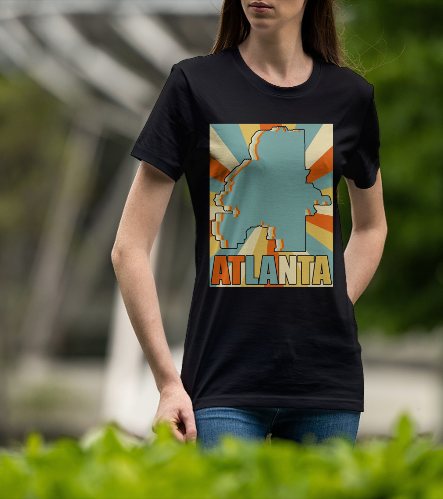 ATLANTA Retro Map T-Shirt