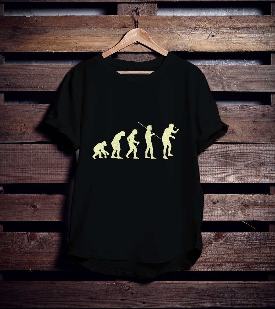 Lustiges Tischtennis Evolution Spieler Fortschritt Tischtennisspieler T-Shirt