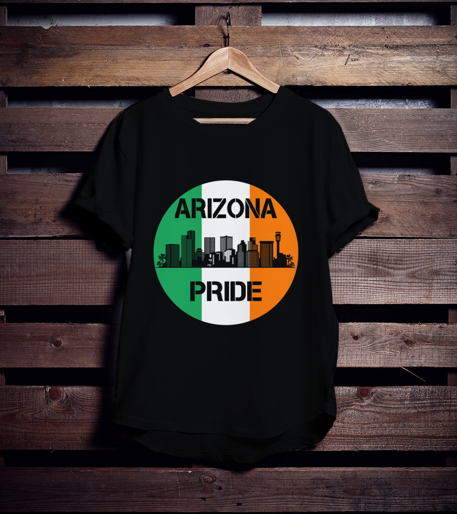 Arizona Pride Skyline With Irish Flag Colors T-Shirt