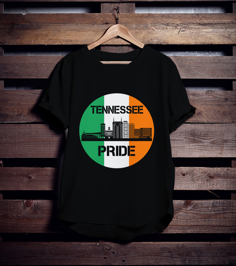 Tennessee Pride Irish Flag Skyline T-Shirt