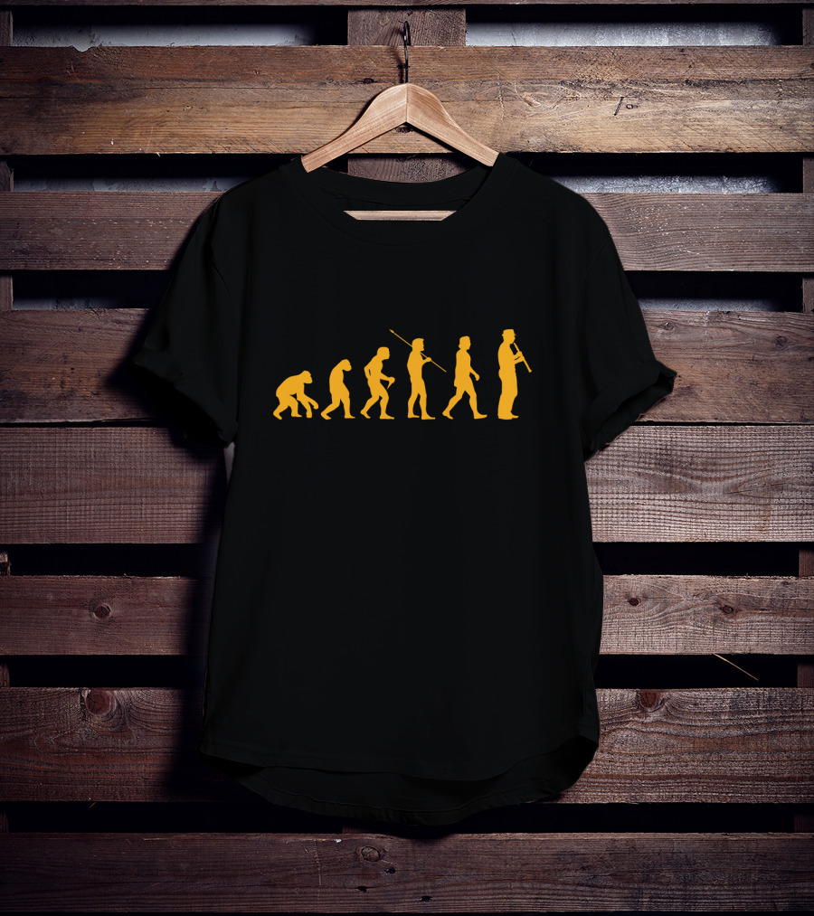 Evolution Of Humans Playing Oboe T-Shirt