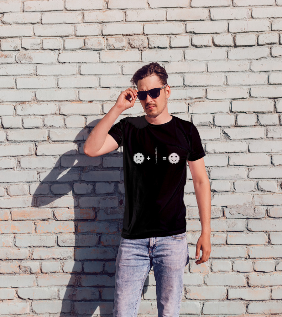 Sad Face Plus Oboe Equals Happy Face T-Shirt