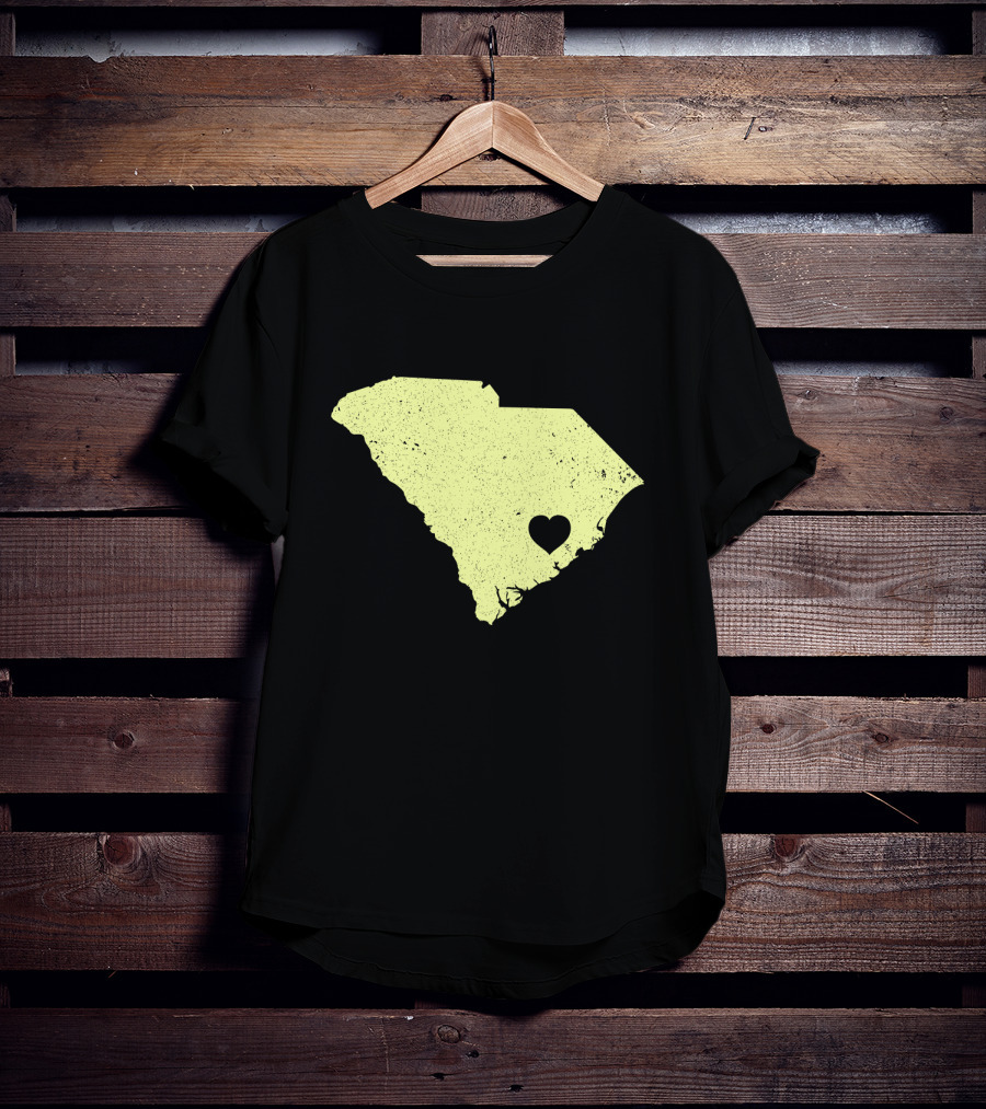 South Carolina Map Heart Charleston Love T-Shirt