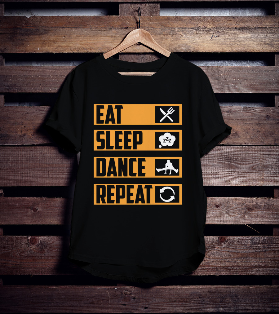 Eat Sleep Dance Repeat Iconic Lifestyle Steps T-Shirt