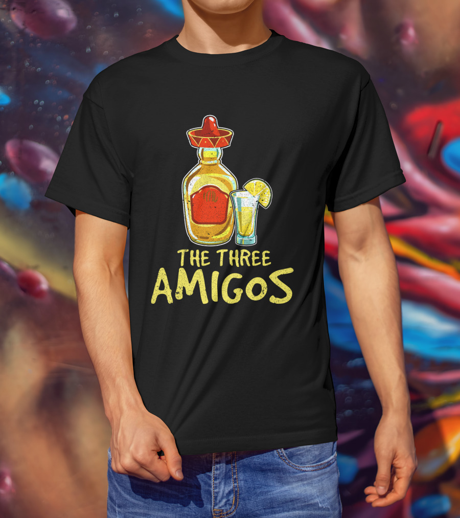 The Three Amigos Tequila Salt Lime Fiesta T-Shirt
