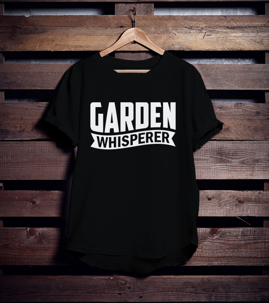 GARDEN WHISPERER Text T-Shirt