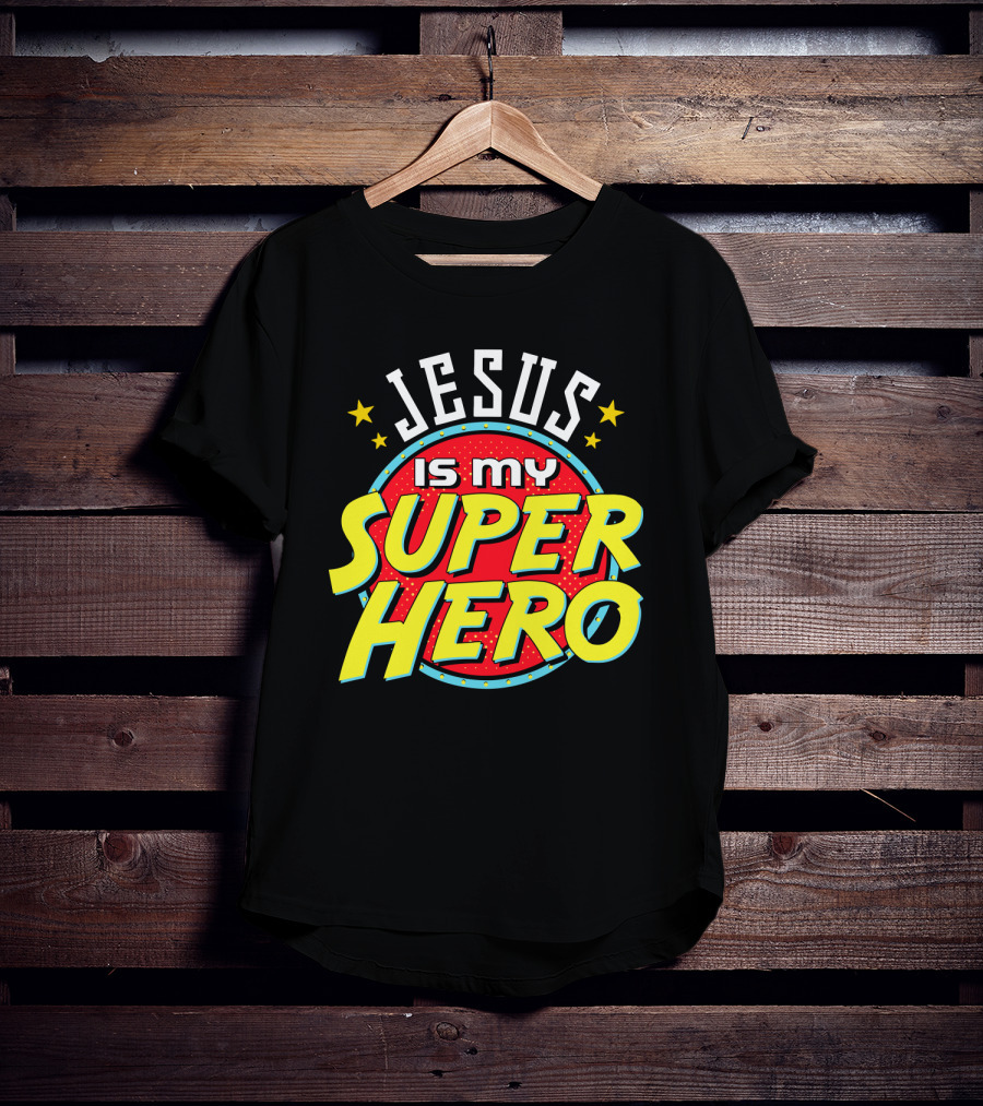 Jesus Is My Superhero Vintage Comic T-Shirt
