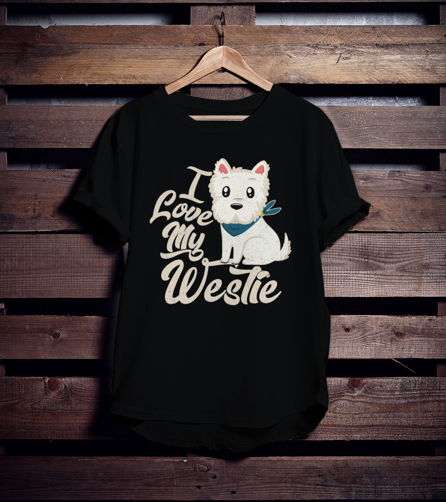 I Love My Westie Cute Dog T-Shirt