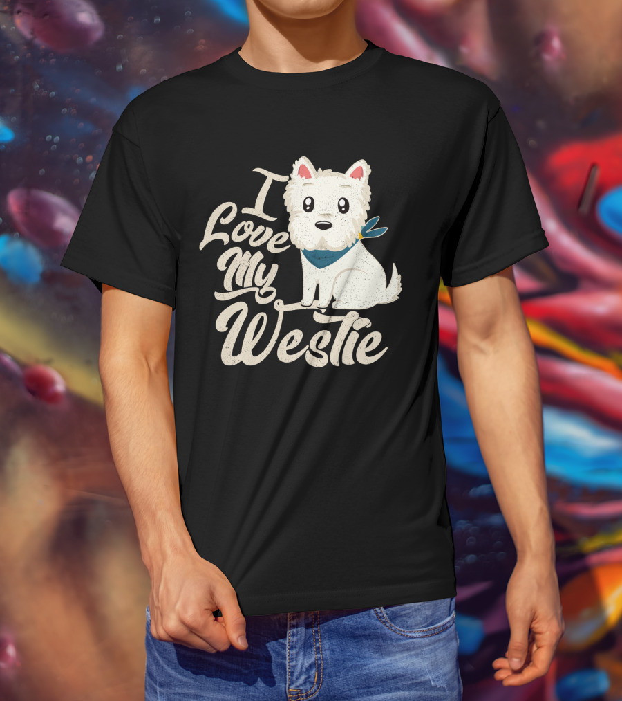 I Love My Westie Cute Dog T-Shirt