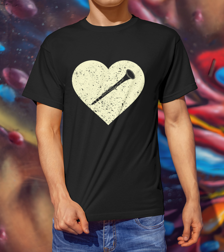 Heart Shaped Love To Play The Oboe Musician T-Shirt