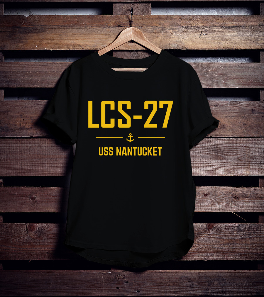 LCS-27 USS Nantucket Anchor T-Shirt