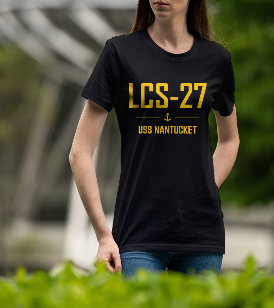 LCS-27 USS Nantucket Anchor T-Shirt