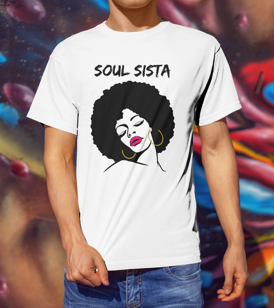 Soul Sista Afro Black Girl Birthday T-Shirt