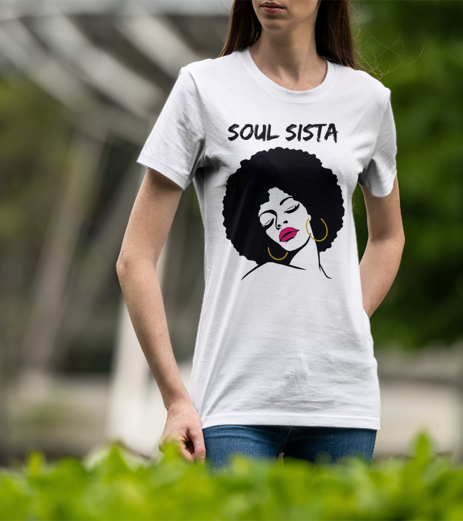 Soul Sista Afro Black Girl Birthday T-Shirt