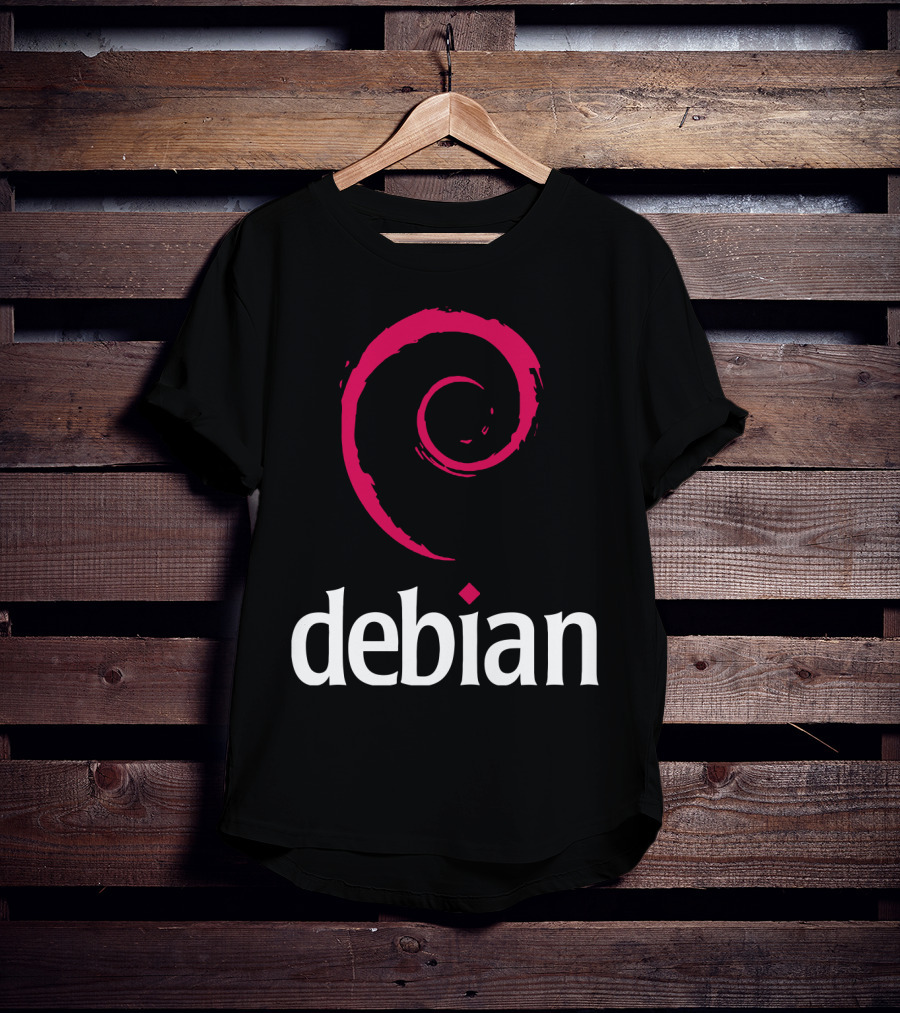 Debian Linux Logo Spiral T-Shirt