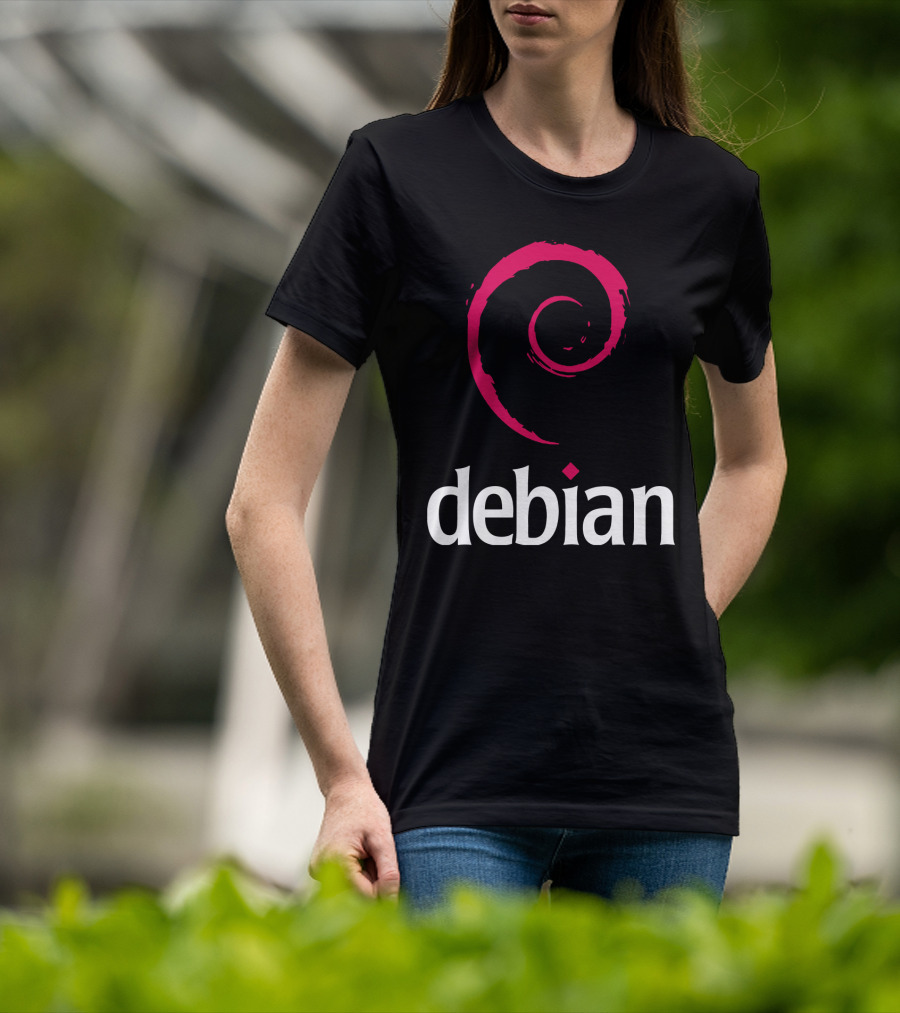 Debian Linux Logo Spiral T-Shirt