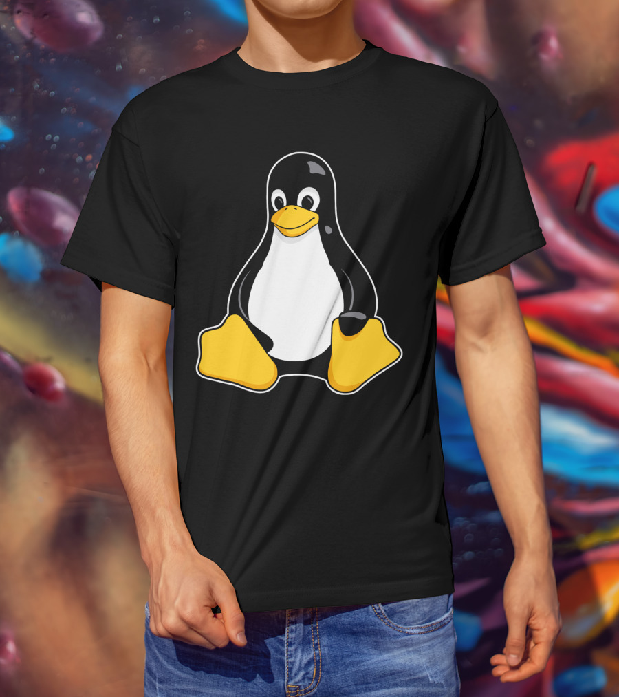 Tux The Penguin Linux Mascot Enhanced Linux Mascot Tux T-Shirt
