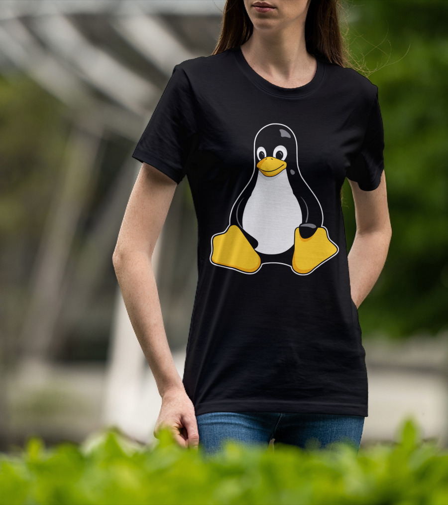 Tux The Penguin Linux Mascot Enhanced Linux Mascot Tux T-Shirt