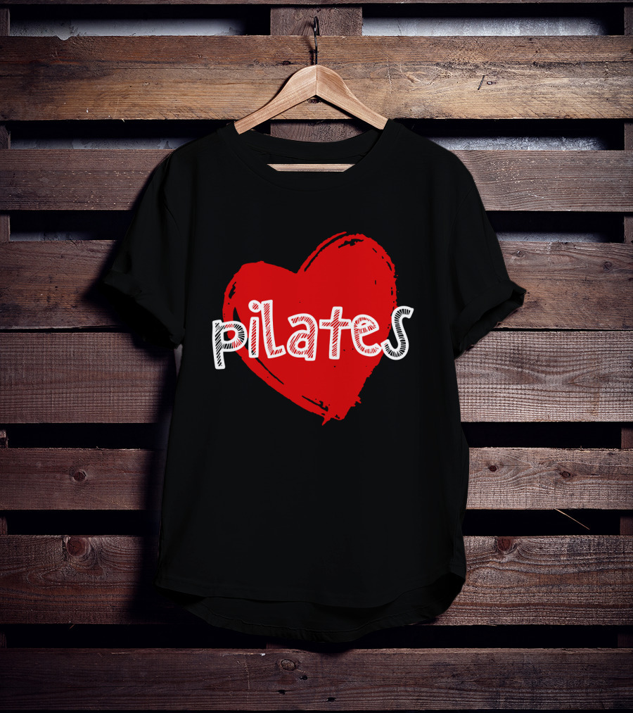 Pilates Love Red Heart T-Shirt